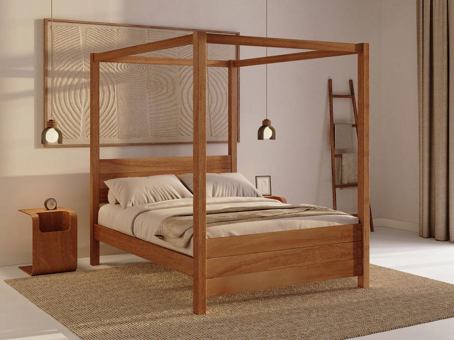 summer four poster bed sapele