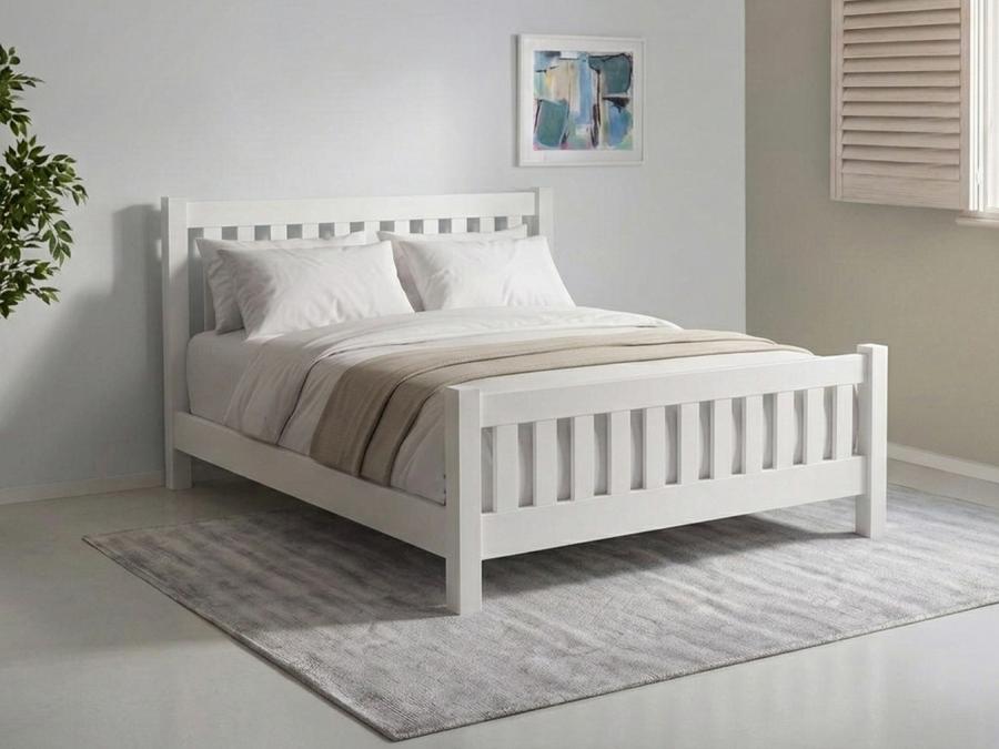 Cama blanca baja Bradgate de Get Laid Beds