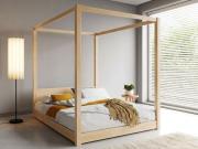 Low Four Poster Bed Maple