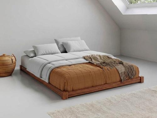low loft bed sapele