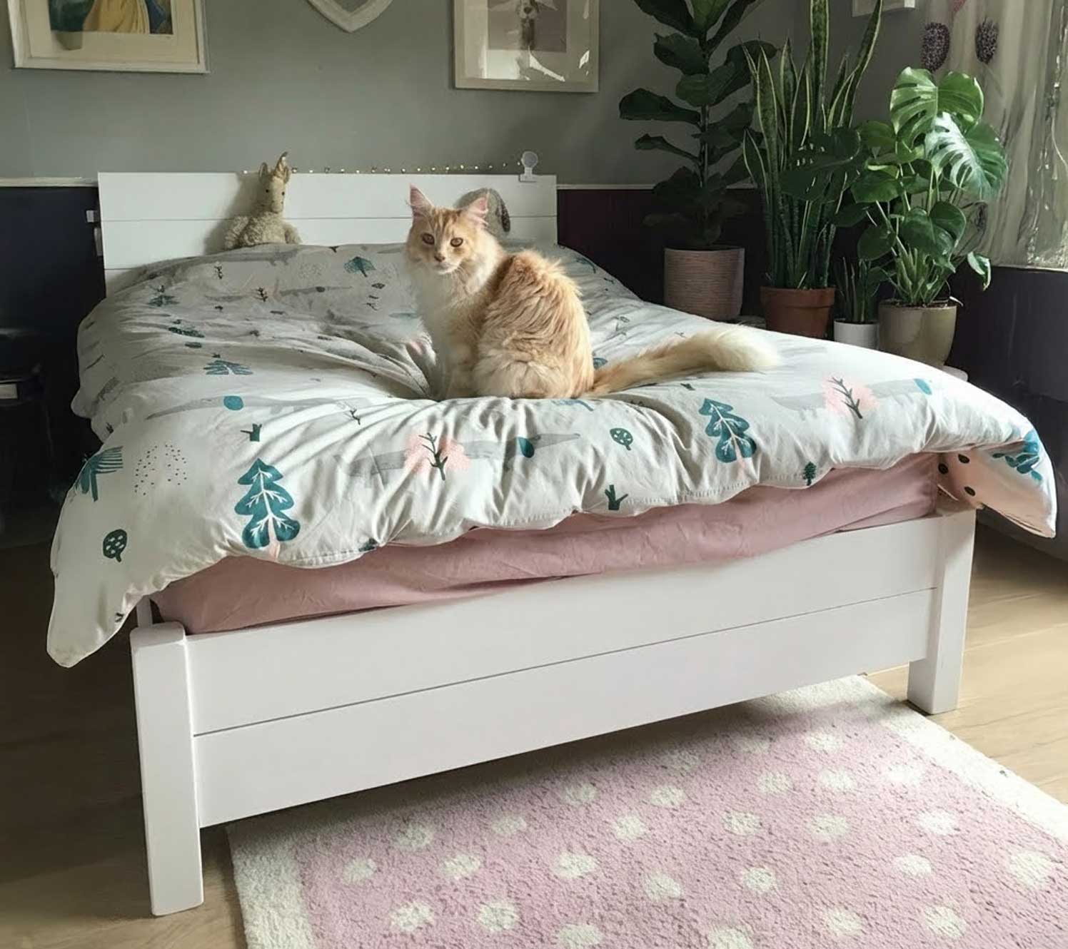 green plants decorating ideas for grey bedroom