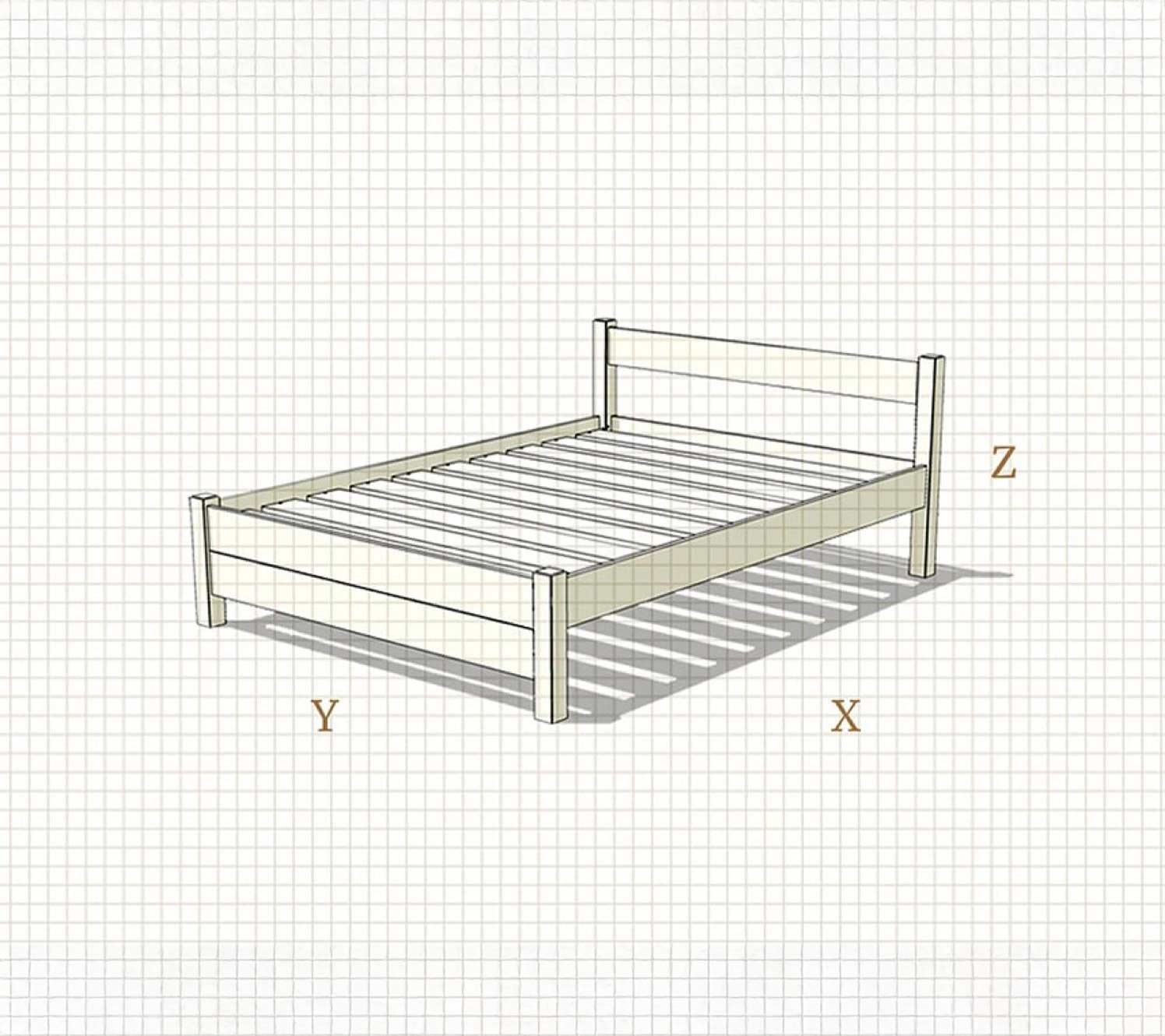 Camas para habitaciones largas y estrechas